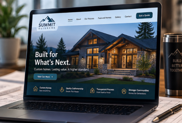 Summit Builders website concept
